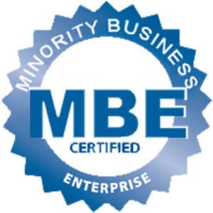 MBE Certified badge for Central Ohio commercial junk removal and hauling services.